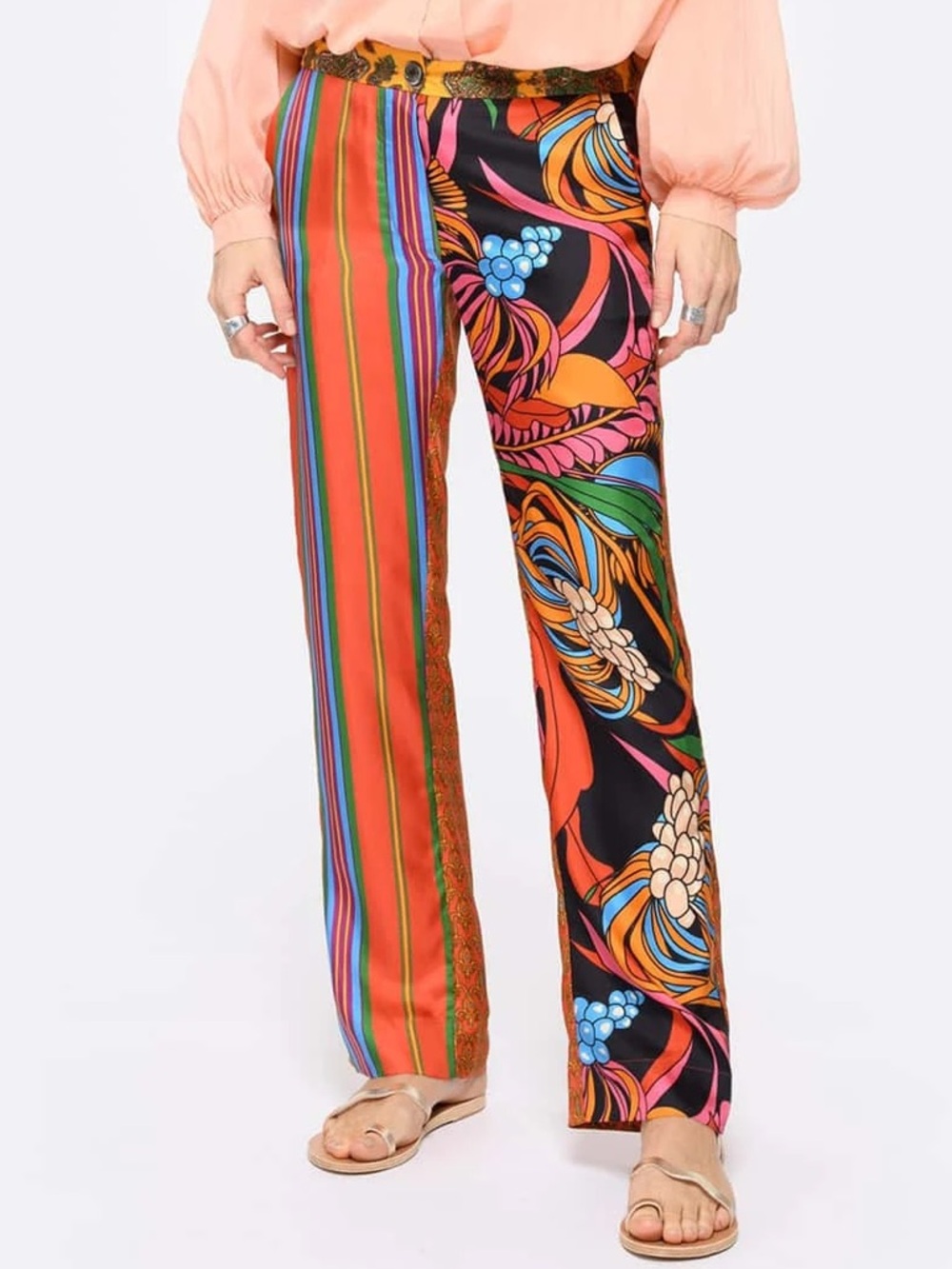 La Prestic Ouiston Lucky Silk Printed Pants Matelas Passion 10
